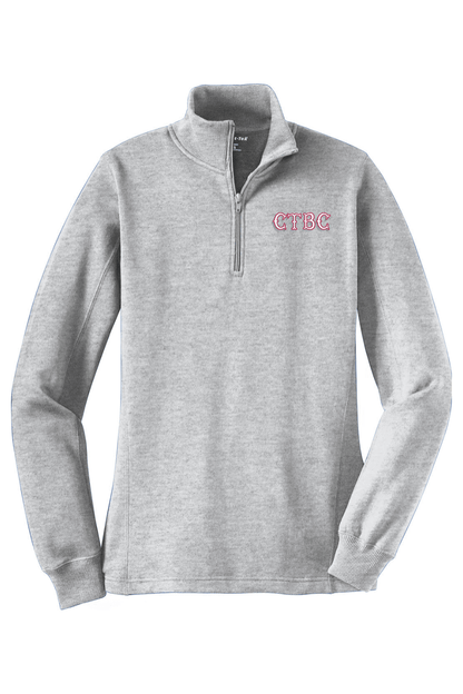 Connecticut BC Adult Women's Embroidered Quarter-Zip Pullover Signature Lacrosse