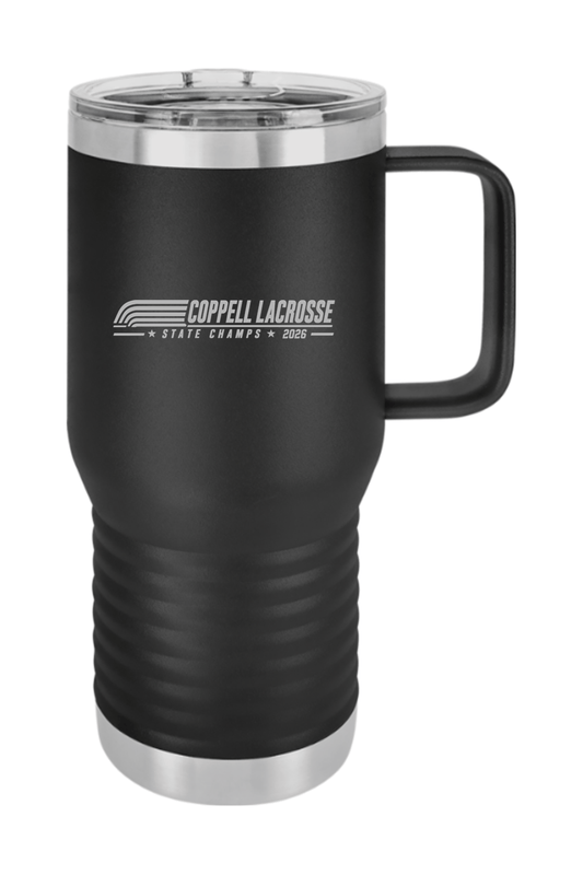 Coppell Lacrosse 20 oz Vacuum Insulated Travel Mug with Slider Lid Signature Lacrosse
