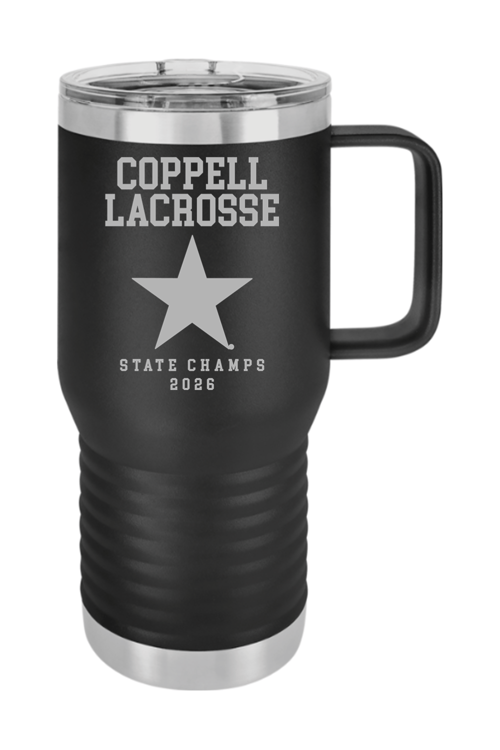 COPPELL LACROSSE 20 oz Vacuum Insulated Travel Mug with Slider Lid Signature Lacrosse