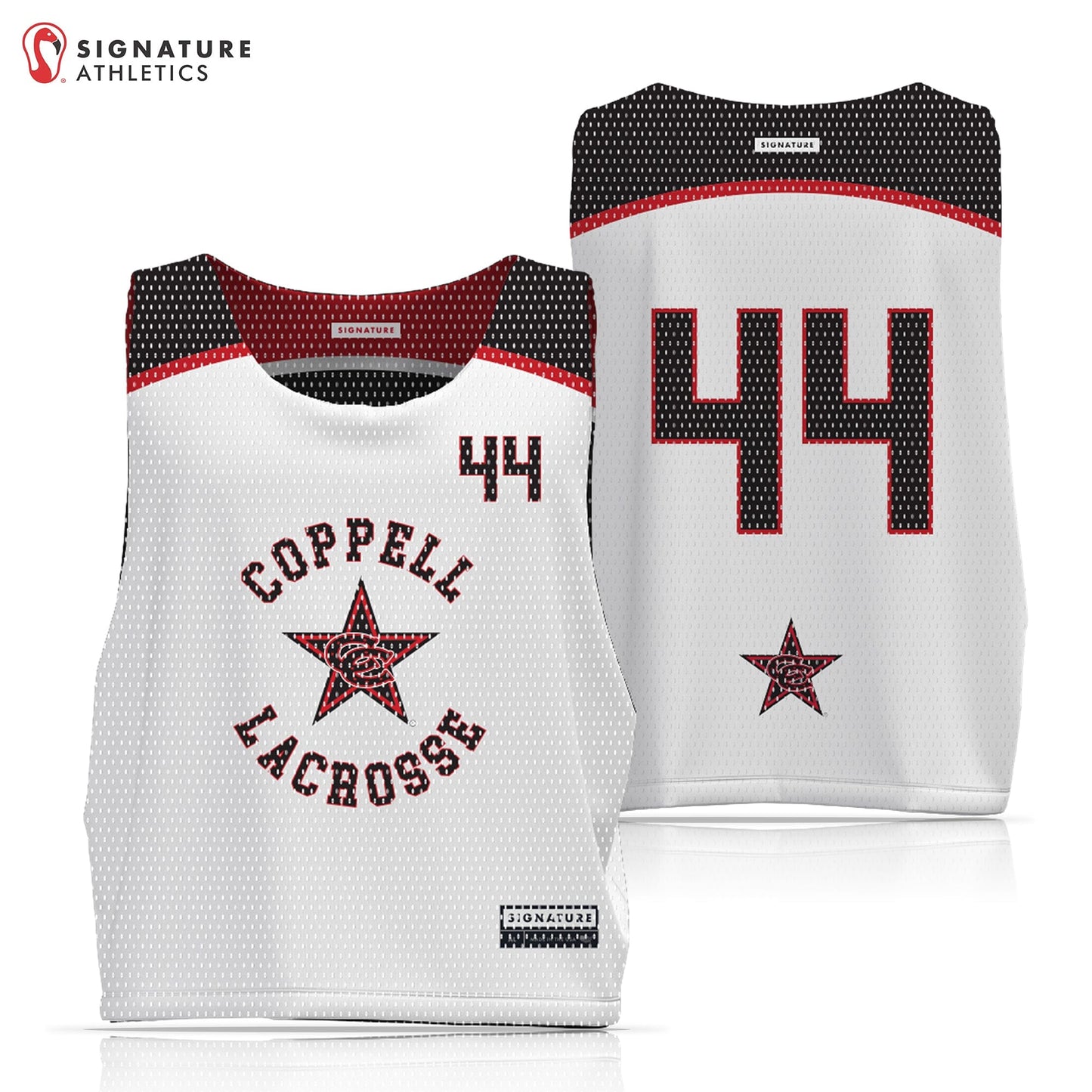 Coppell Lacrosse Boys K-2nd Grade Reversible Practice Pinnie Signature Lacrosse