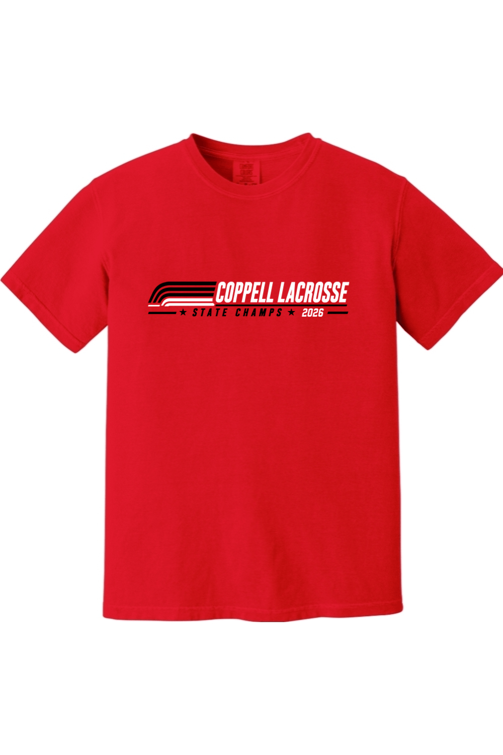 Coppell Lacrosse Comfort Colors Short Sleeve Shirt Signature Lacrosse