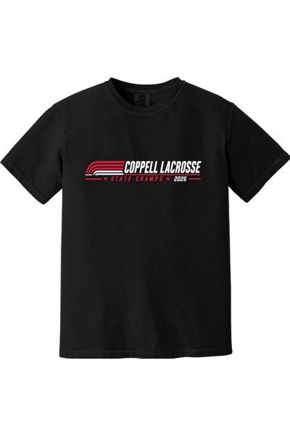 Coppell Lacrosse Comfort Colors Short Sleeve Shirt Signature Lacrosse