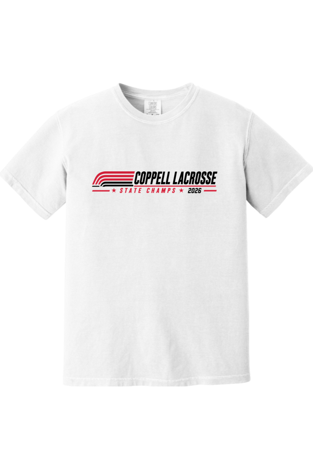 Coppell Lacrosse Comfort Colors Short Sleeve Shirt Signature Lacrosse