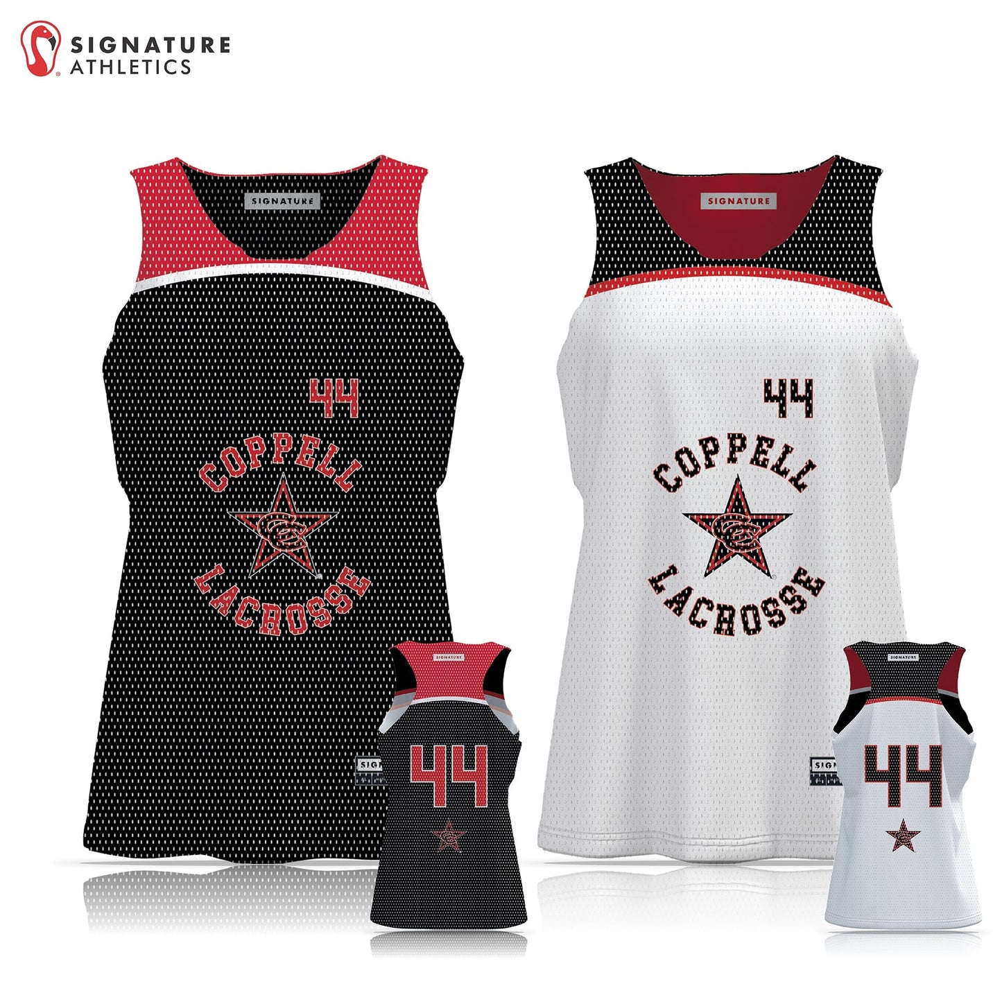 Coppell Lacrosse Girls 5th-8th Grade Reversible Practice Pinnie: 5th-6th Grade Signature Lacrosse