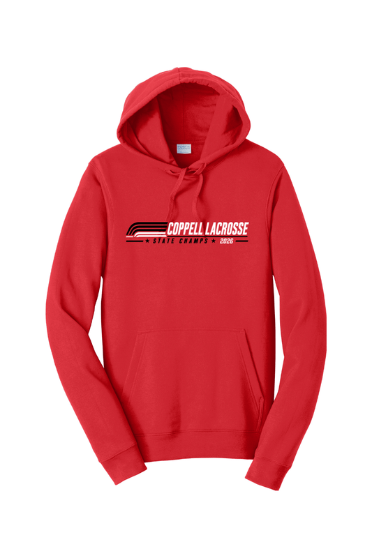 COPPELL LACROSSE Port & Company Fan Favorite Fleece Pullover Hooded Sweatshirt Signature Lacrosse