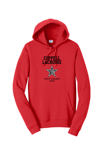 COPPELL LACROSSE Port & Company Fan Favorite Fleece Pullover Hooded Sweatshirt Signature Lacrosse