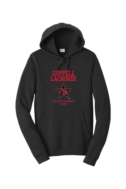 COPPELL LACROSSE Port & Company Fan Favorite Fleece Pullover Hooded Sweatshirt Signature Lacrosse