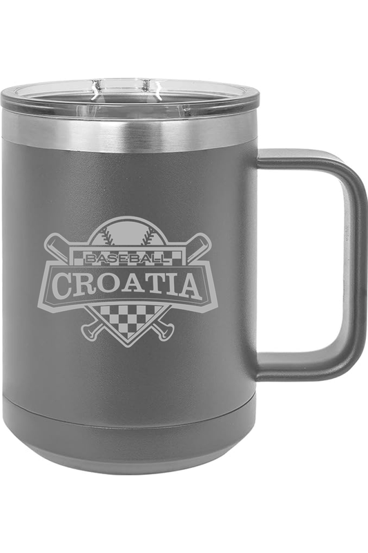 Croatia North 15oz Instulated Coffee Mug Signature Lacrosse