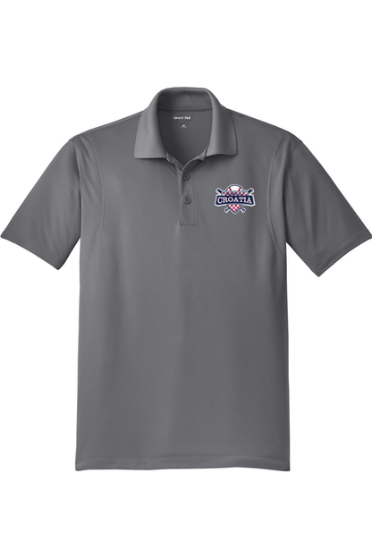 Croatia North Adult Embroidered Athletic Polo Signature Lacrosse