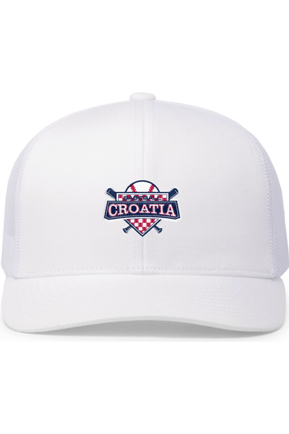 Croatia North Embroidered Trucker Hat Signature Lacrosse