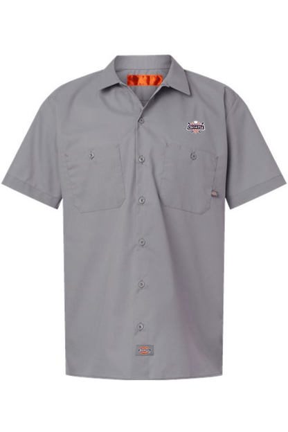 Croatia North Men's Dickies Industrial Short Sleeve Work Shirt Signature Lacrosse