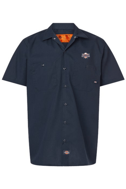 Croatia North Men's Dickies Industrial Short Sleeve Work Shirt Signature Lacrosse