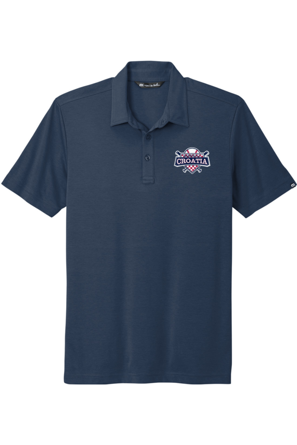 Croatia North Men's Embroidered Travis Mathew Oceanside Solid Polo Signature Lacrosse