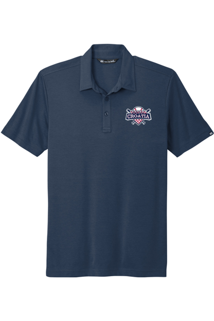 Croatia North Men's Embroidered Travis Mathew Oceanside Solid Polo Signature Lacrosse