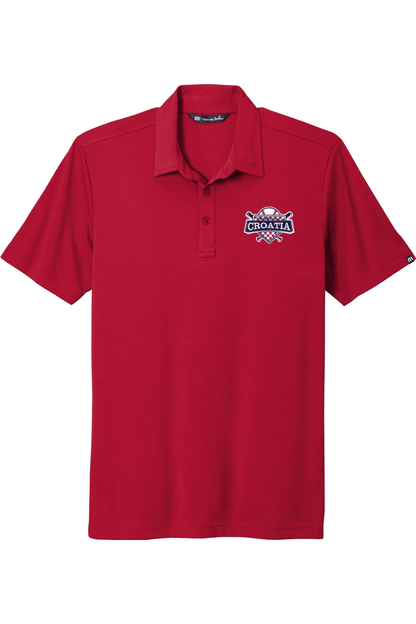 Croatia North Men's Embroidered Travis Mathew Oceanside Solid Polo Signature Lacrosse