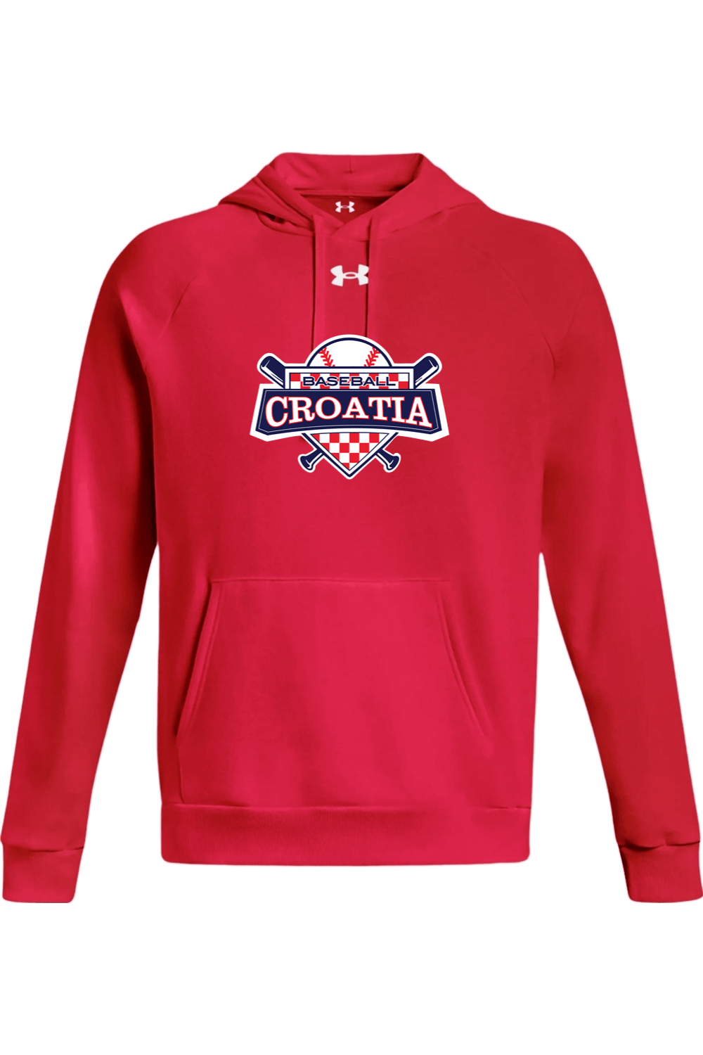 Croatia North Men's Under Armour Men's Rival Fleece Hooded Sweatshirt Signature Lacrosse