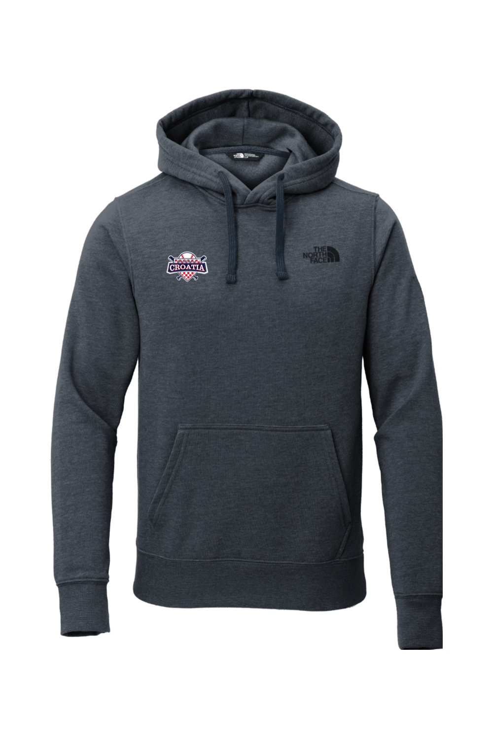 Croatia North North Face Chest Logo Pullover Hoodie Signature Lacrosse