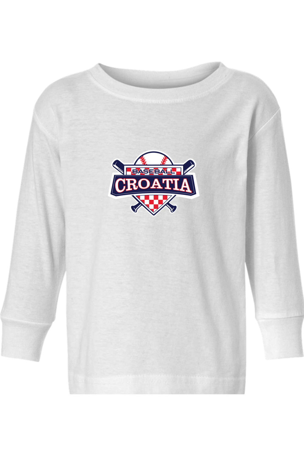 Croatia North Toddler Long Sleeve T-Shirt Signature Lacrosse