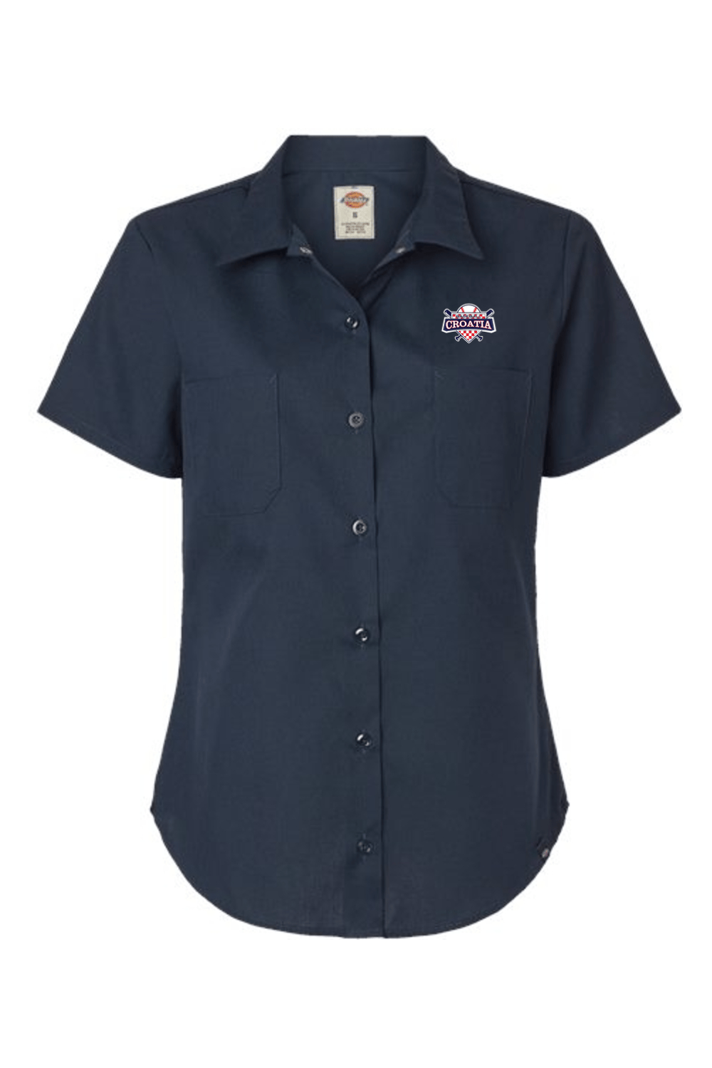Croatia North Women's Dickies Women's Indurtrial Short Sleeve Work Shirt Signature Lacrosse