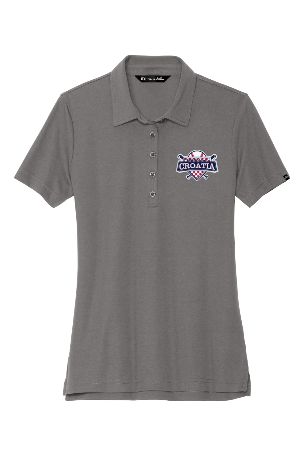 Croatia North Women's Embroidered Travis Mathew Ladies Oceanside Solid Polo Signature Lacrosse