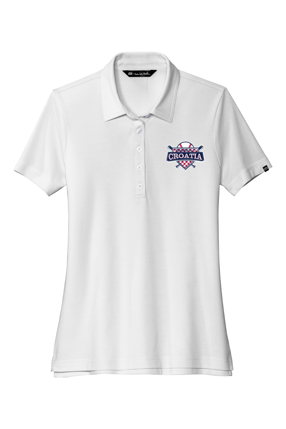 Croatia North Women's Embroidered Travis Mathew Ladies Oceanside Solid Polo Signature Lacrosse