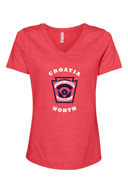 Croatia North Women's Relaxed V-Neck T-Shirt Signature Lacrosse