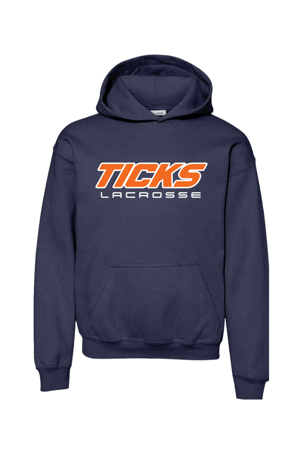 CT River Ticks Gildan Youth Hooded Sweatshirt - Navy Signature Lacrosse