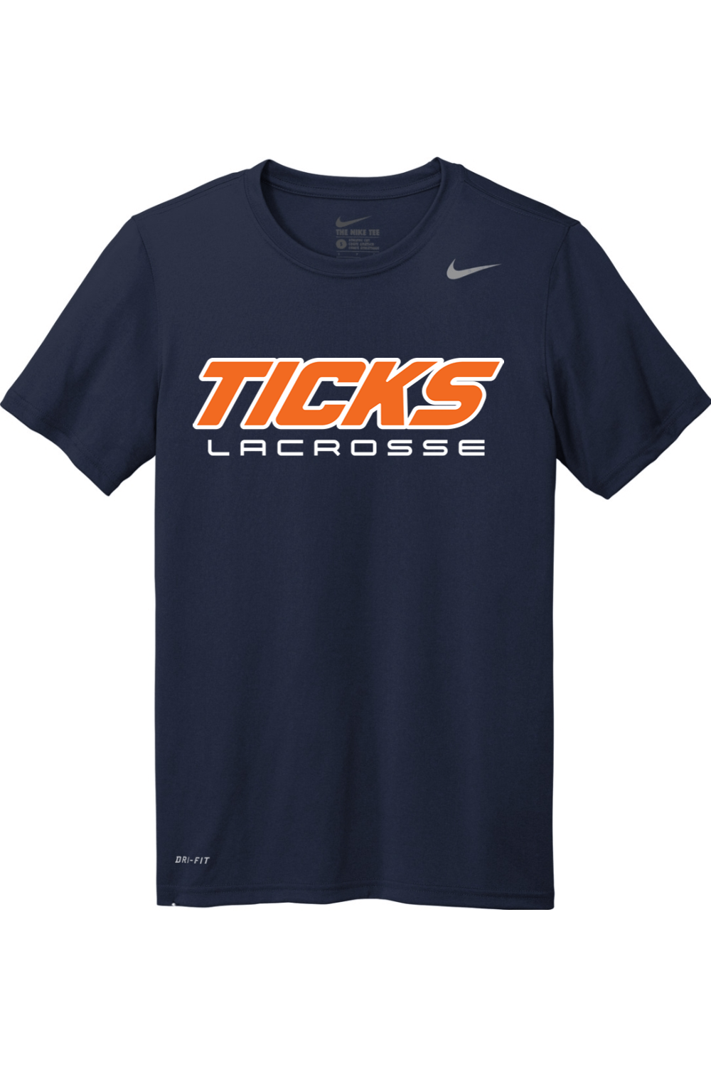 CT River Ticks Nike Team rLegend Tee - Navy Signature Lacrosse