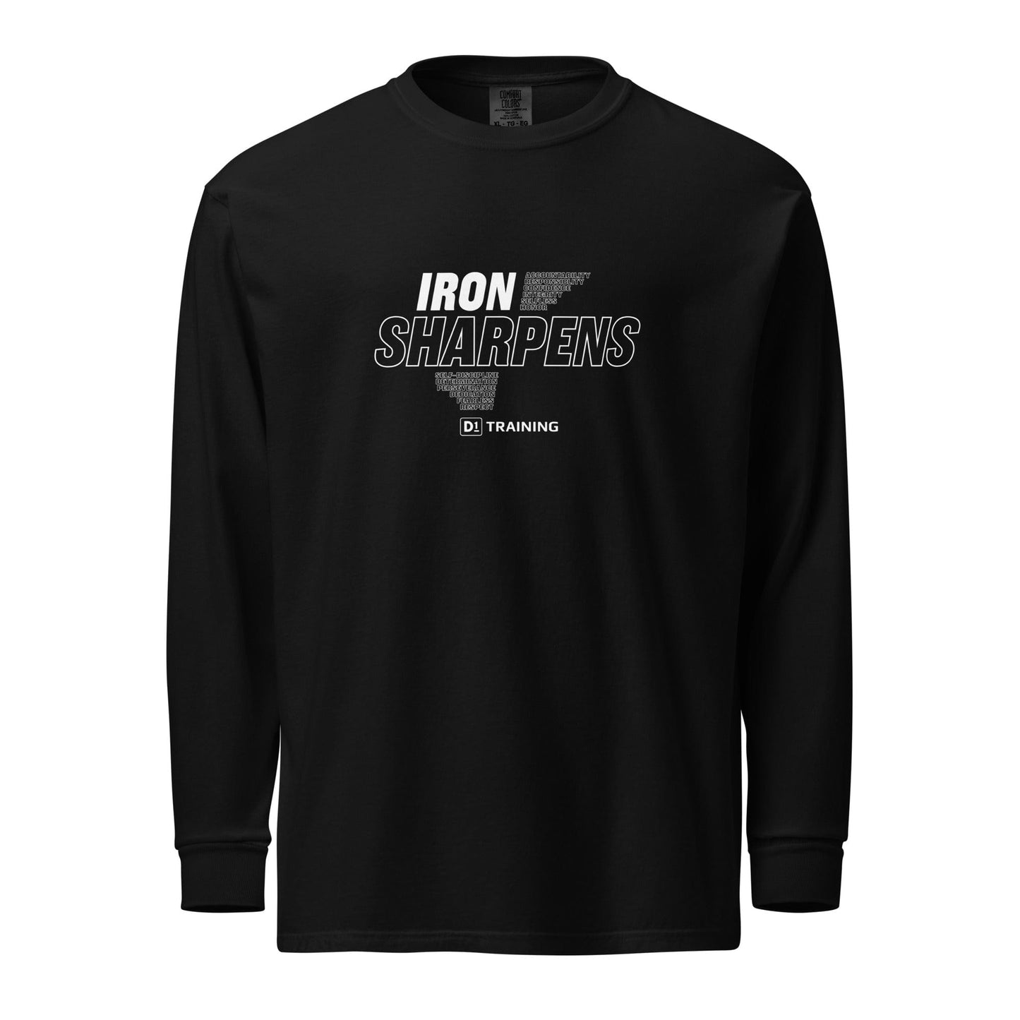 D1 Training Garment-Dyed Heavyweight Long Sleeve Shirt Signature Lacrosse