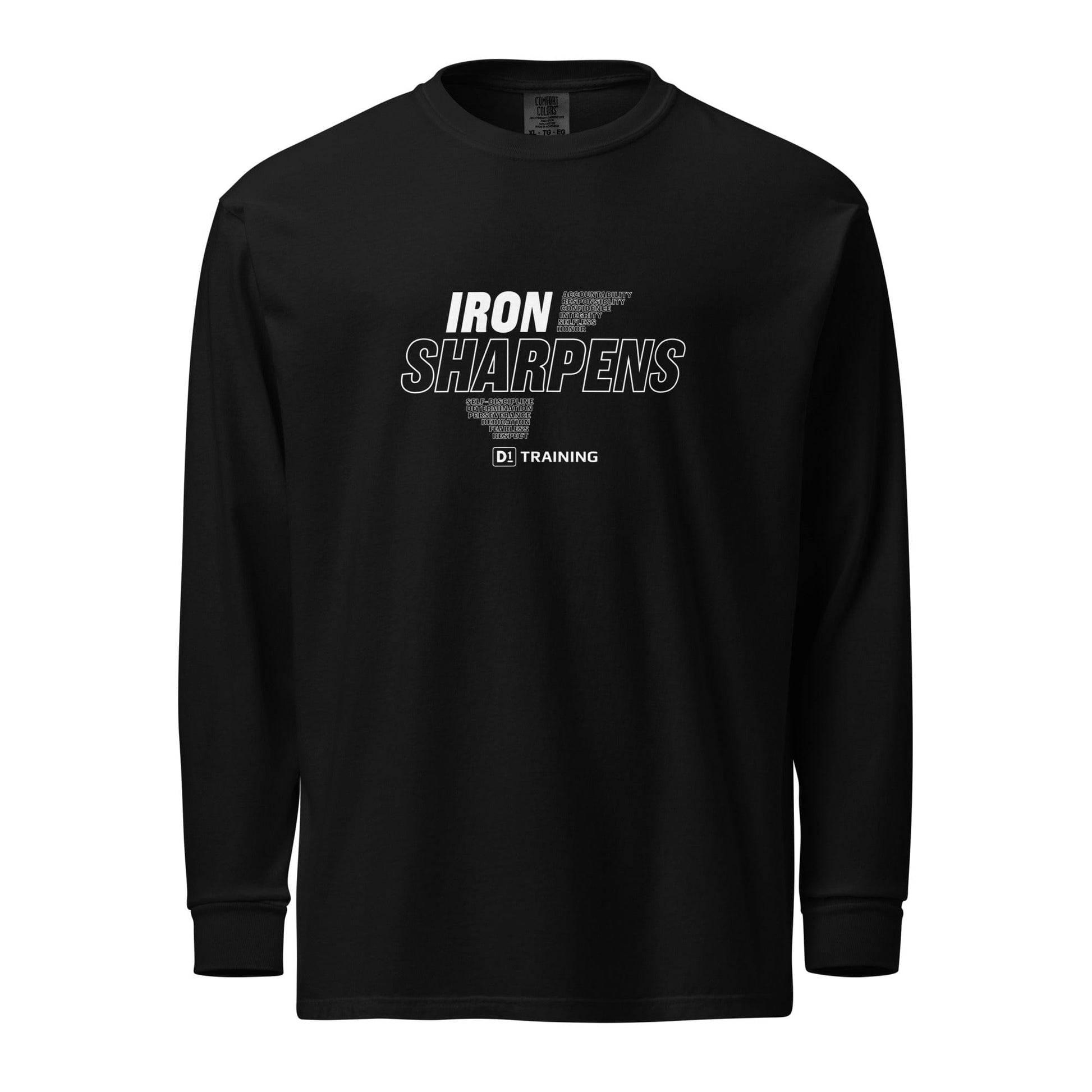 D1 Training Garment-Dyed Heavyweight Long Sleeve Shirt Signature Lacrosse