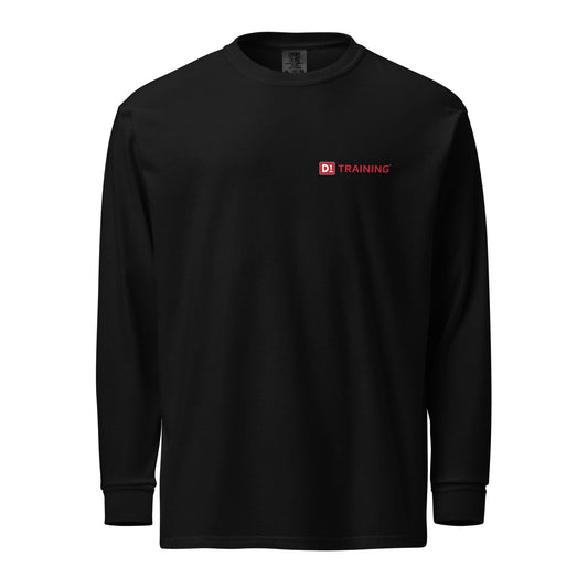 D1 Training Garment-Dyed Heavyweight Long Sleeve Shirt Signature Lacrosse