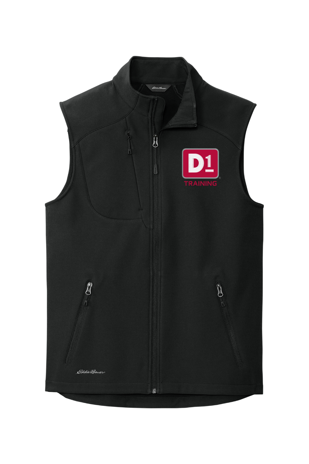 D1 Training Men's Embroidered Eddie Bauer Stretch Soft Shell Vest Signature Lacrosse