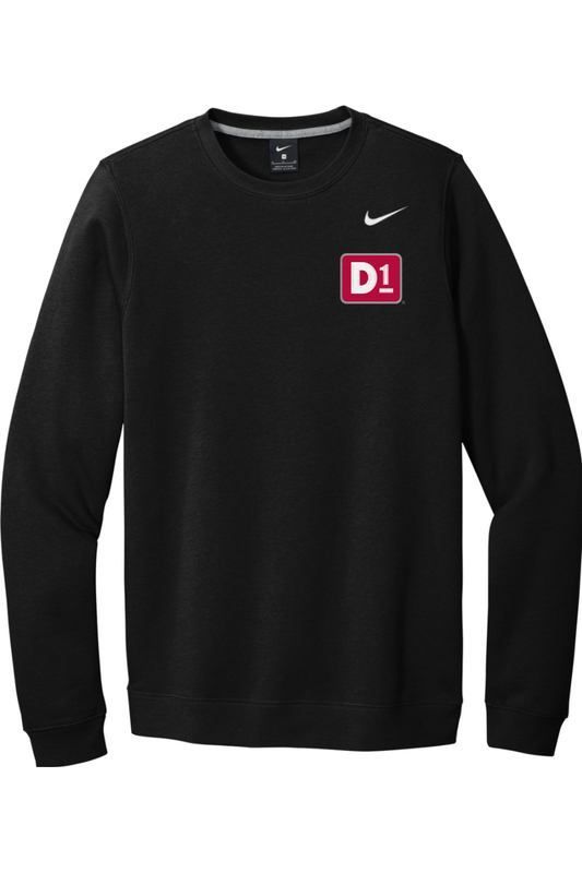 D1 Training Nike Club Fleece Crew Signature Lacrosse