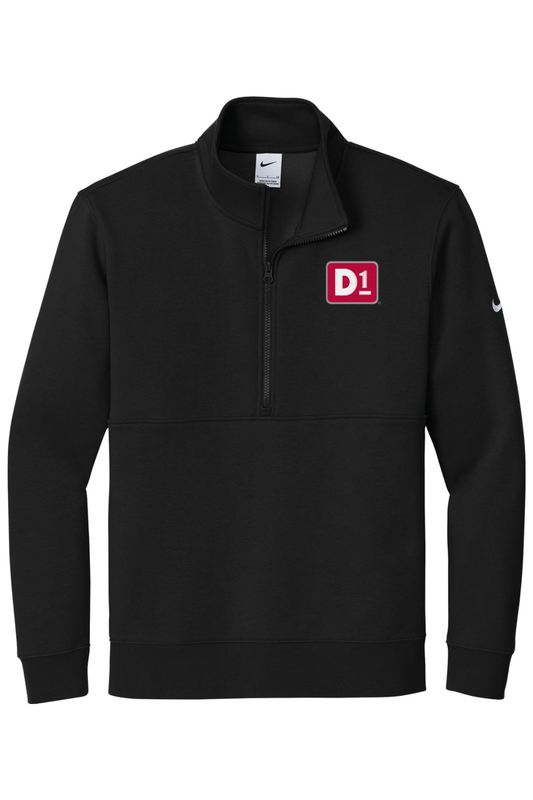 D1 Training Nike Club Fleece Sleeve Swoosh 1/2-Zip Signature Lacrosse