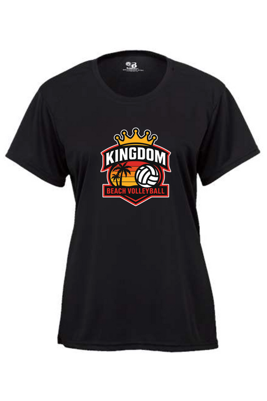 Kingdom Beach Volleyball Youth Girl's Athletic T-Shirt