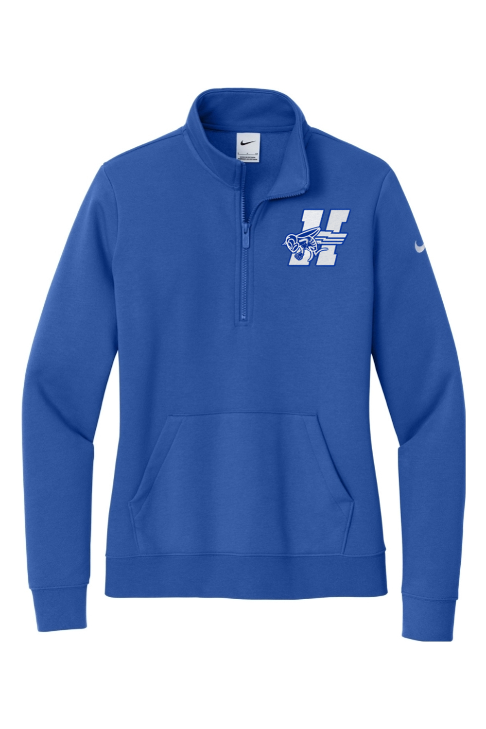 Holmdel Volleyball Embroidered Nike Ladies Club Fleece Sleeve Swoosh 1/2-Zip