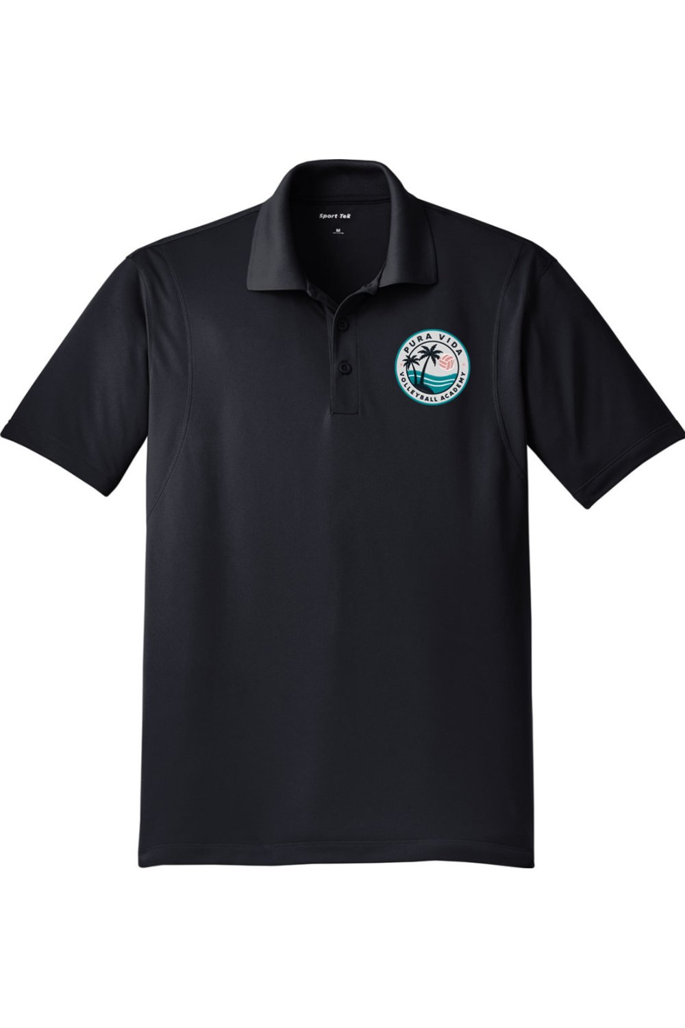 Pura Vida Volleyball Adult Embroidered Athletic Polo