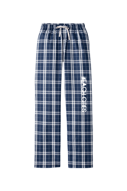 Beach Cities Volleyball Adult Women's Flannel Plaid Pants