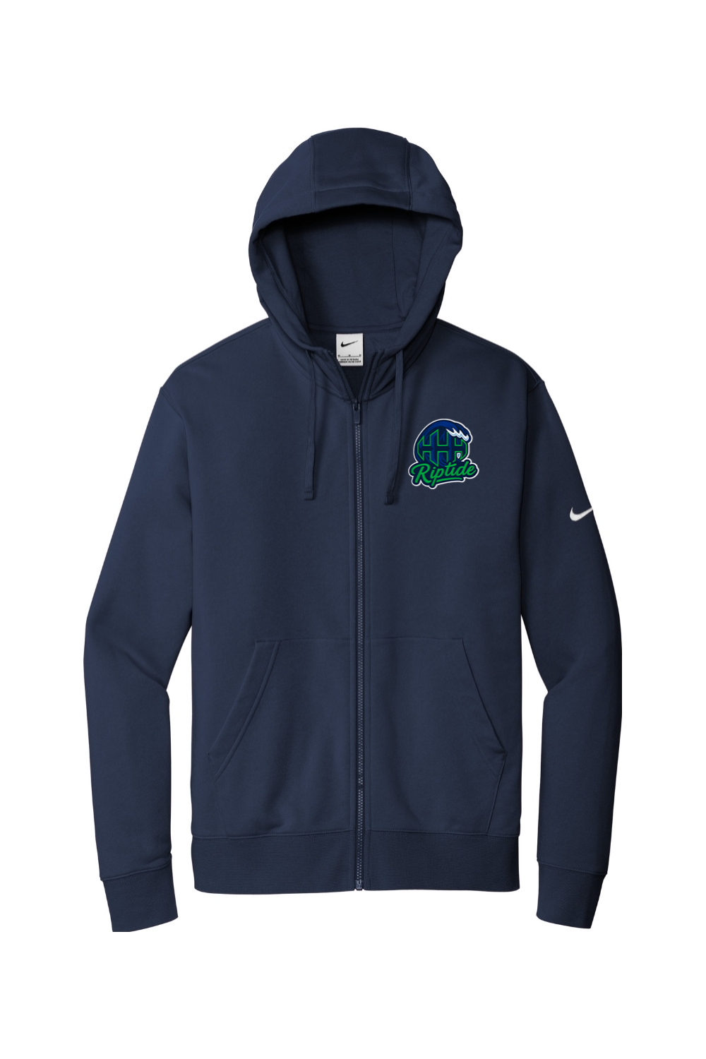 HHH Riptide Embroidered Nike Club Fleece Sleeve Swoosh Full-Zip Hoodie