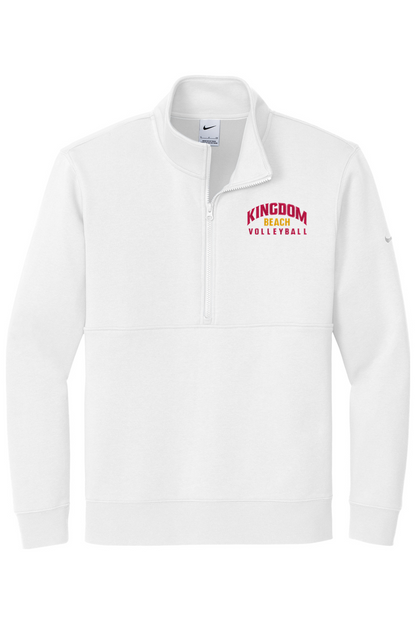 Kingdom Beach Volleyball Embroidered Nike Club Fleece Sleeve Swoosh 1/2-Zip