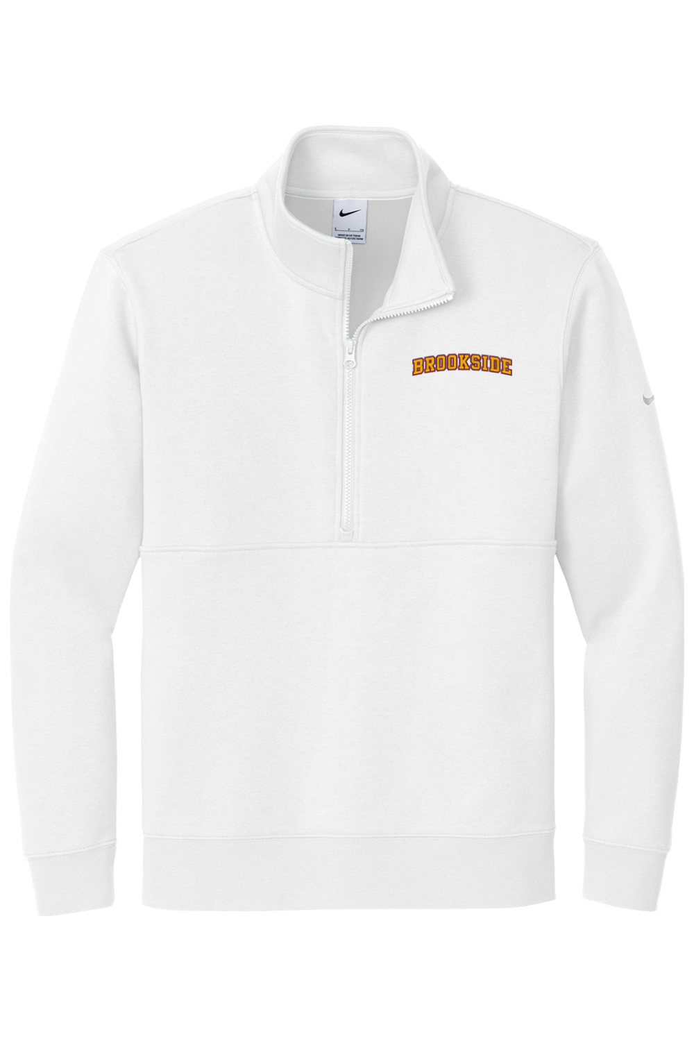 Brookside Lacrosse Embroidered Nike Club Fleece Sleeve Swoosh 1/2-Zip