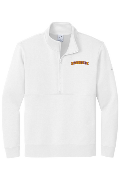 Brookside Lacrosse Embroidered Nike Club Fleece Sleeve Swoosh 1/2-Zip
