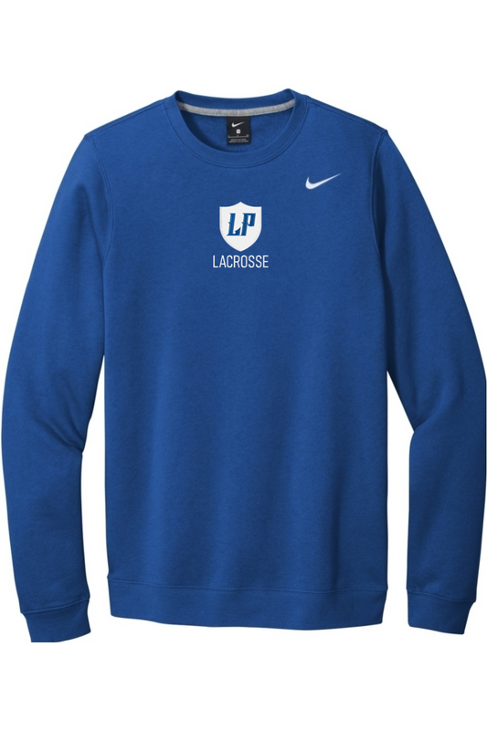 Lake Park Lacrosse Embroidered Nike Club Fleece Crew