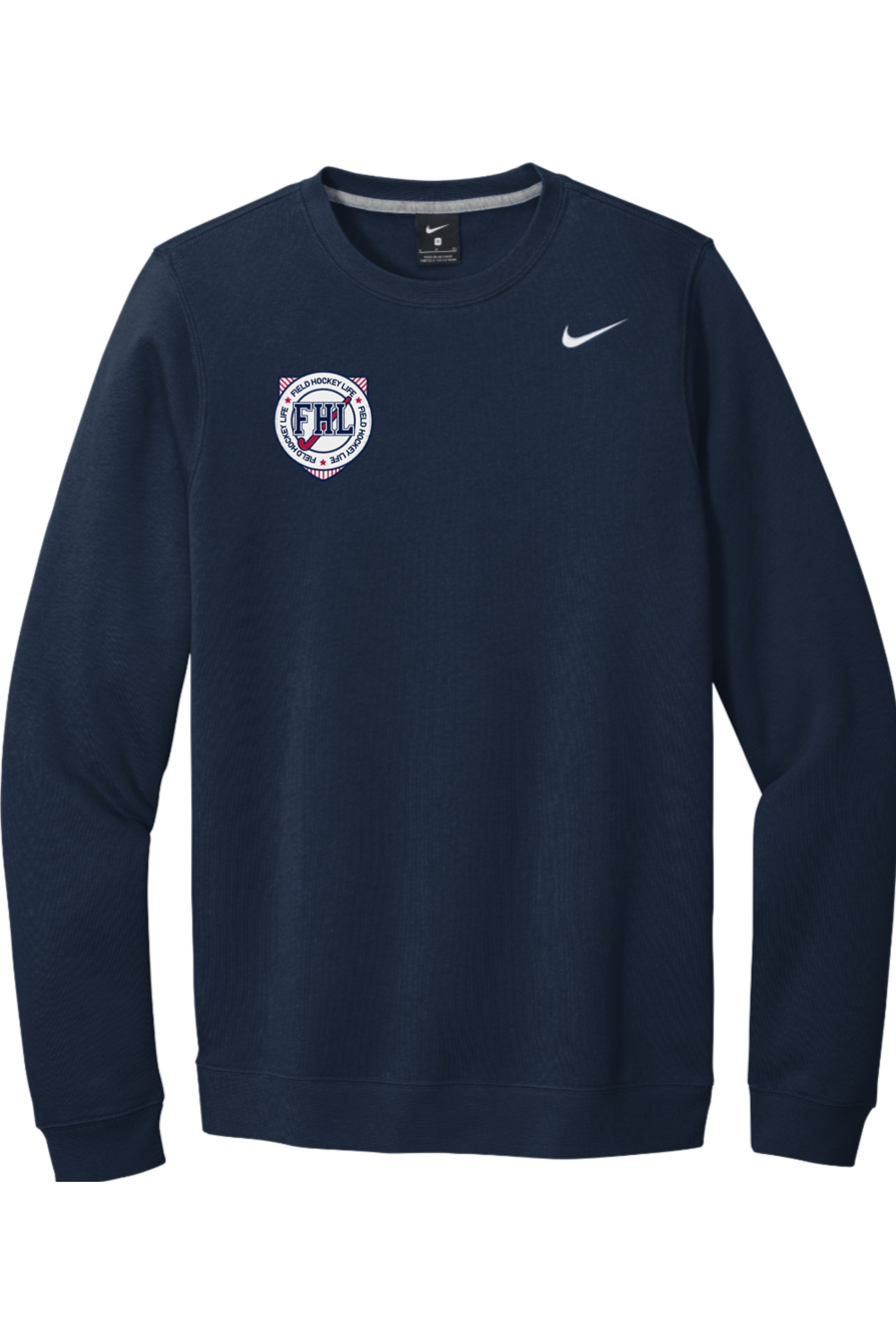 Field Hockey Life Embroidered Nike Club Fleece Crew