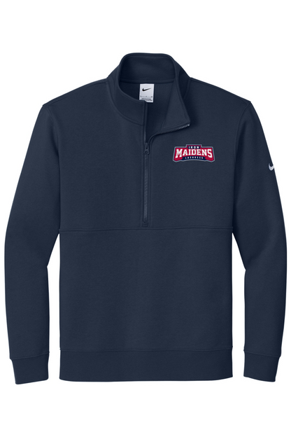 Iron Maidens Lacrosse Embroidered Nike Club Fleece Sleeve Swoosh 1/2-Zip