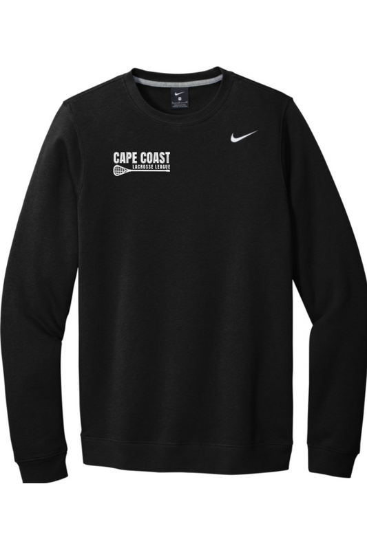 Cape Coast Lacrosse Embroidered Nike Club Fleece Crew