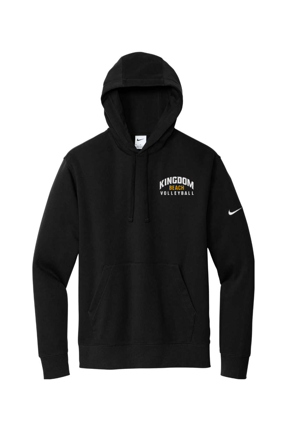 Kingdom Beach Volleyball Embroidered Nike Club Fleece Sleeve Swoosh Pullover Hoodie