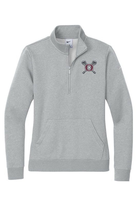 Oxford Youth Lacrosse Nike Ladies Club Fleece Sleeve Swoosh 1/2-Zip