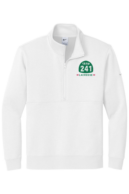 California Lacrosse Embroidered Nike Club Fleece Sleeve Swoosh 1/2-Zip