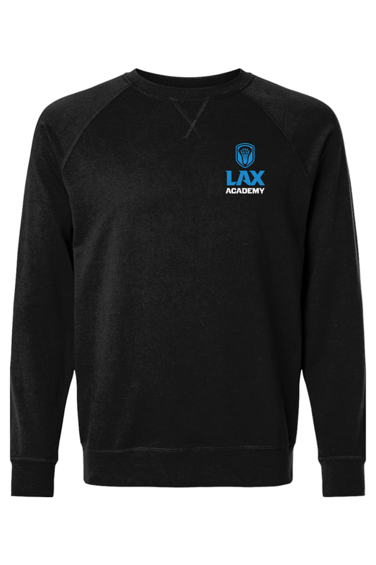 Lax Academy Adult Heavyweight Raglan Long Sleeve Signature Lacrosse